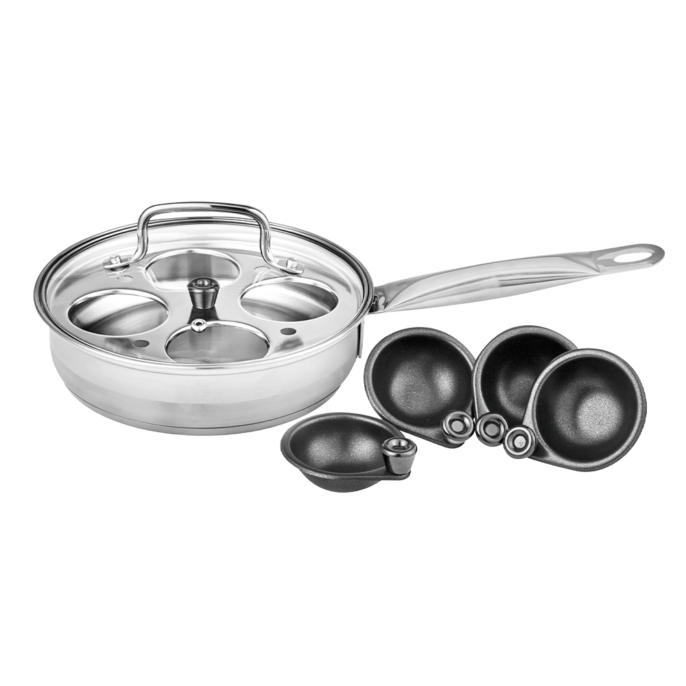 Legend POTS Legend Prof Chef Stainless Steel 20cm 4 Cup Egg Poacher (7294989533273)