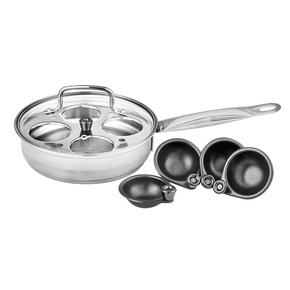 Legend POTS Legend Prof Chef Stainless Steel 20cm 4 Cup Egg Poacher (7294989533273)