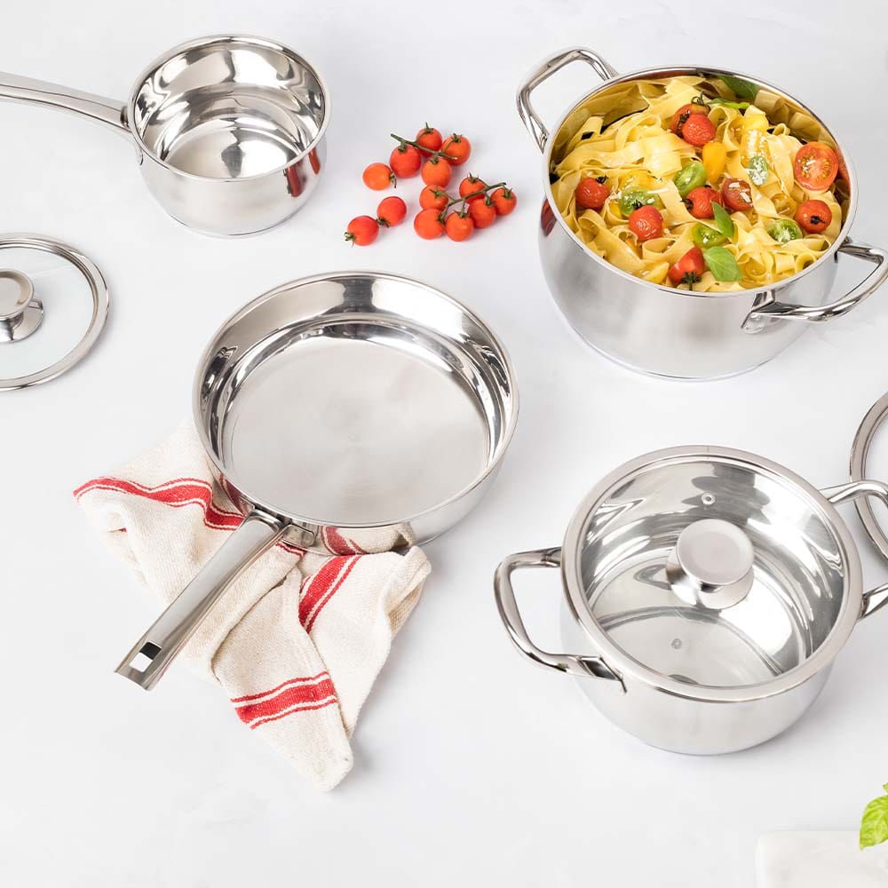 Legend Pots Set Legend Master Chef Stainless Steel 7pce Cookware (7294404460633)