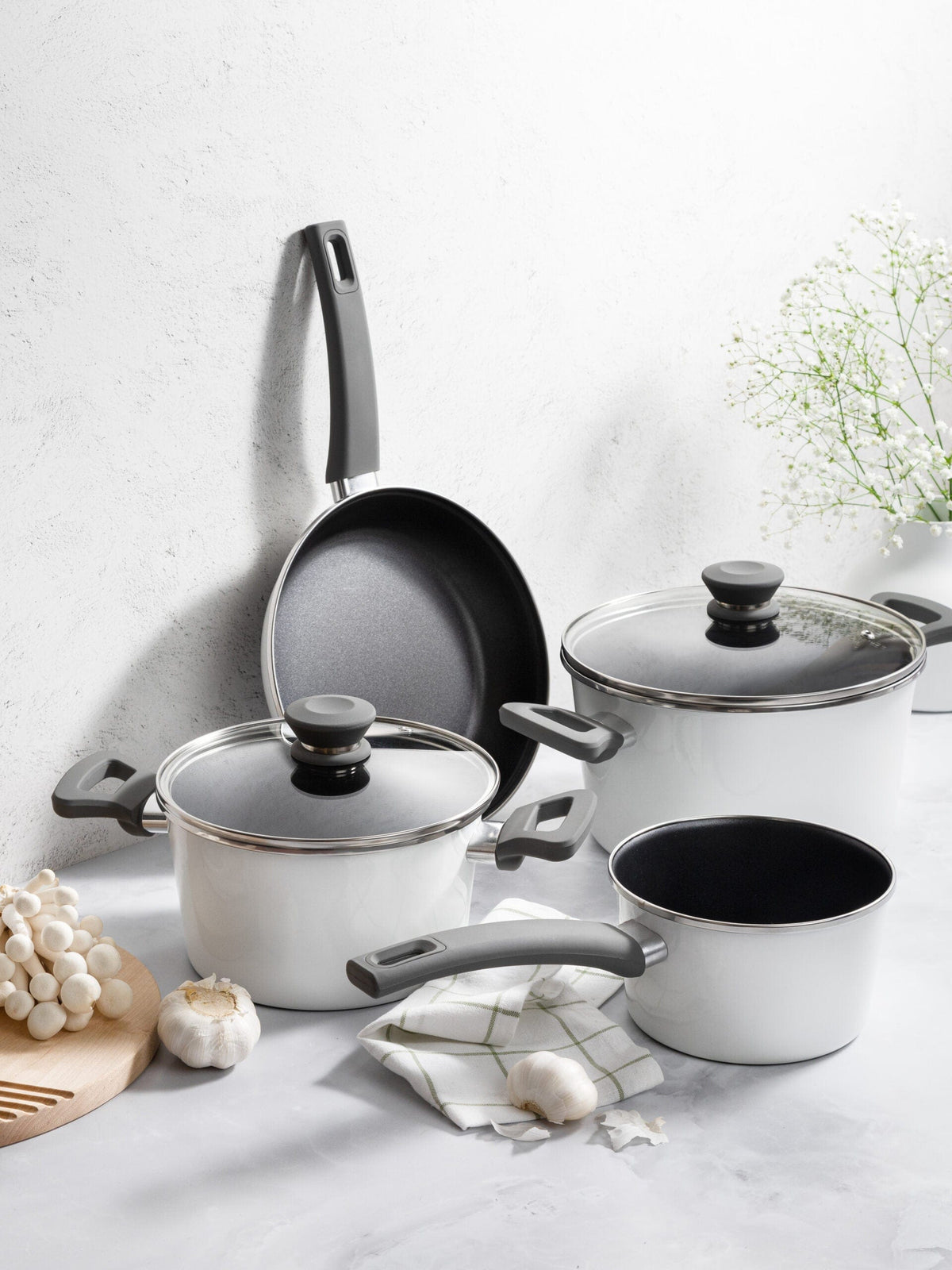 Legend Pots Set Legend Pearl Chef 6pce Cookware Set (7294416453721)