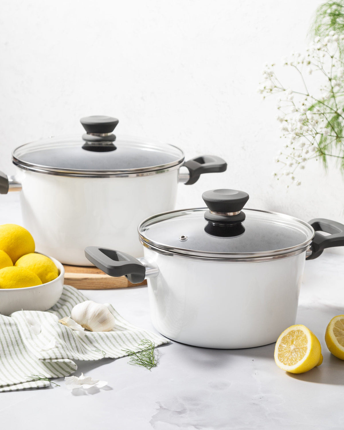 Legend Pots Set Legend Pearl Chef 6pce Cookware Set (7294416453721)