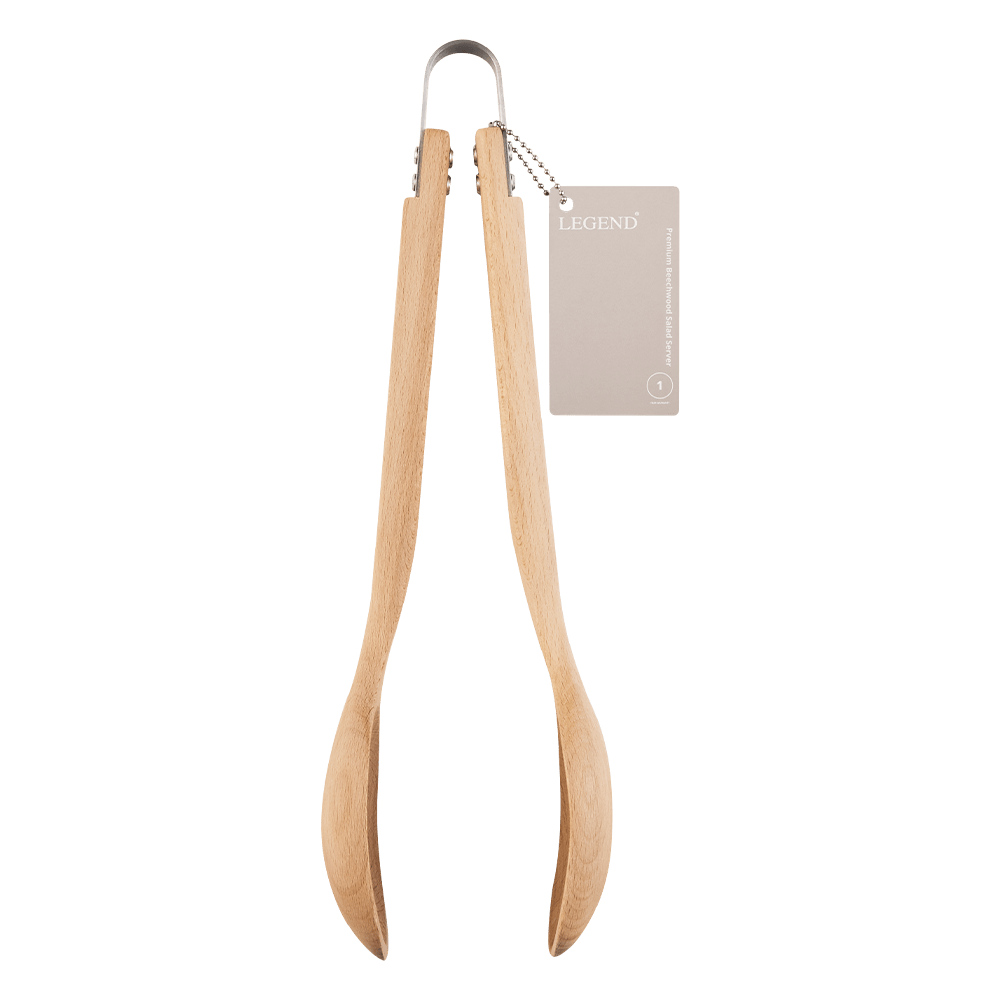 Legend Soup Spoon Legend Premium Beechwood Salad Server 600704 (7409035378777)