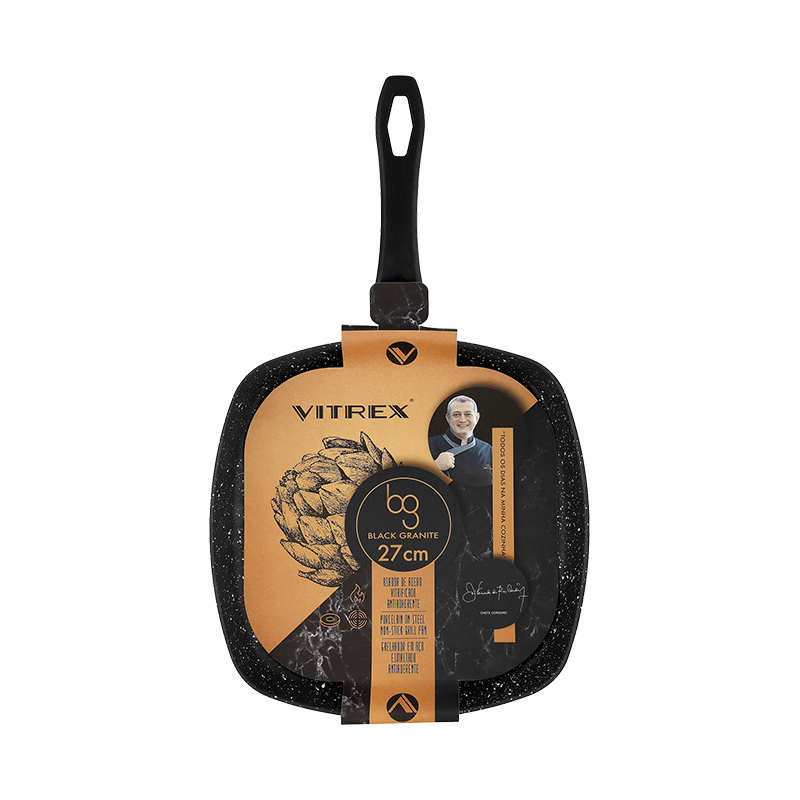 Legend Soup Spoon Vitrex Granite Non-stick 27cm Grill Pan 71PVGGRNM27 (7295316525145)