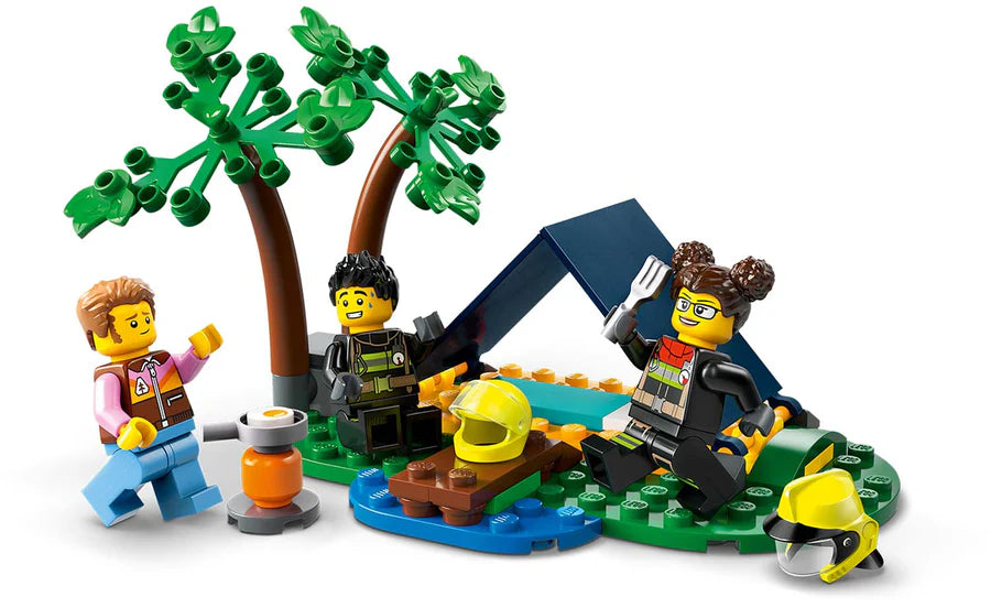 LEGO® City 4x4 Fire Engine with Rescue Boat Building Toy Cars 301 Pieces 60412