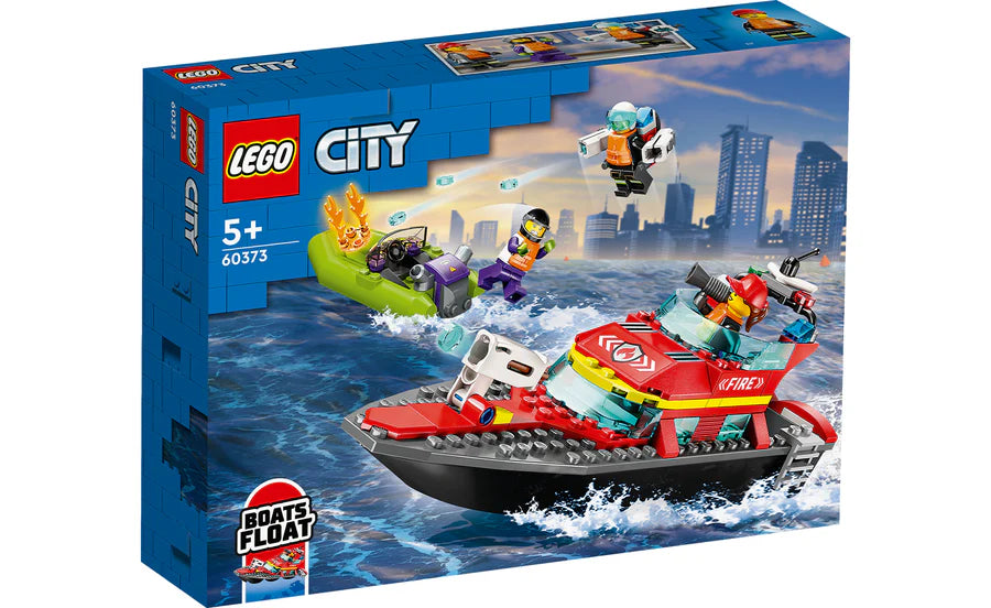 LEGO® City Fire Rescue Boat Building Toy Set 144 Pieces 60373