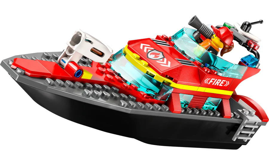 LEGO® City Fire Rescue Boat Building Toy Set 144 Pieces 60373