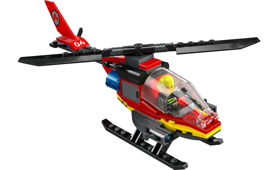 LEGO® City Fire Rescue Helicopter Building Toy Set 85 Pieces 60411