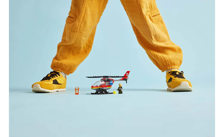 LEGO® City Fire Rescue Helicopter Building Toy Set 85 Pieces 60411