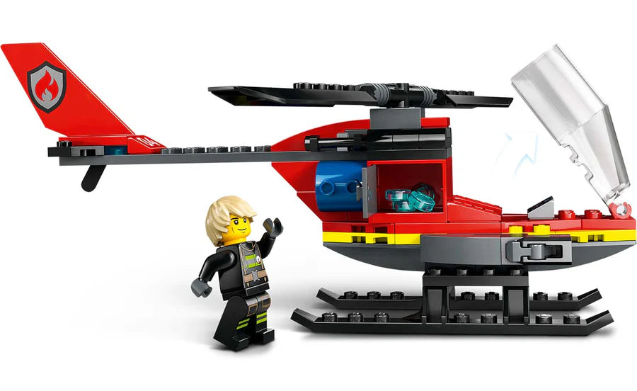 LEGO® City Fire Rescue Helicopter Building Toy Set 85 Pieces 60411