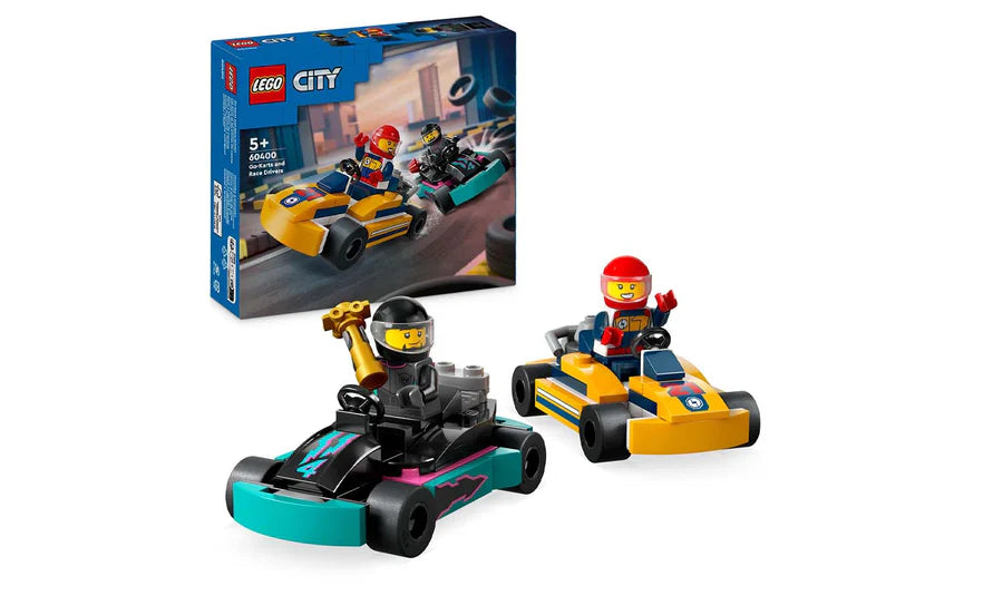 LEGO® City Go-Karts and Race Drivers Building Toy Cars 99 Pieces 60400