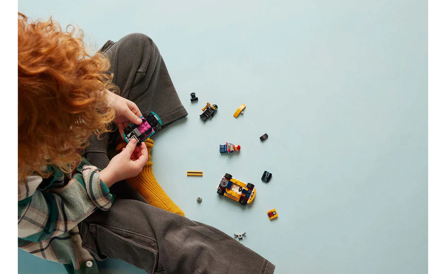 LEGO® City Go-Karts and Race Drivers Building Toy Cars 99 Pieces 60400