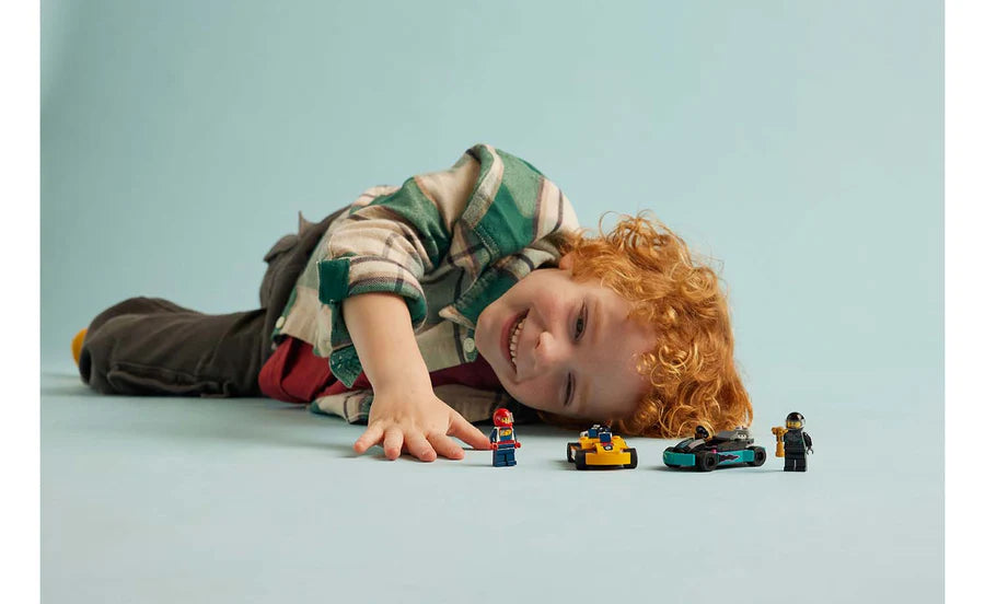 LEGO® City Go-Karts and Race Drivers Building Toy Cars 99 Pieces 60400