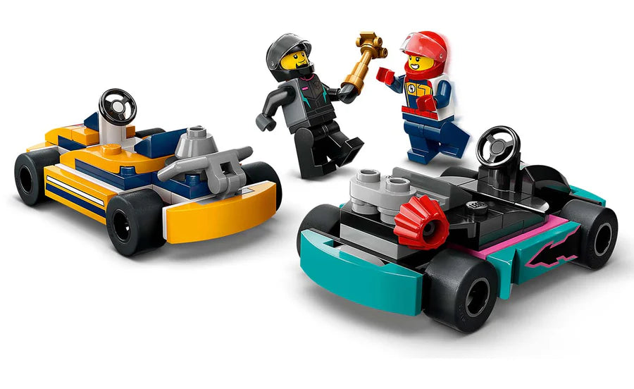 LEGO® City Go-Karts and Race Drivers Building Toy Cars 99 Pieces 60400