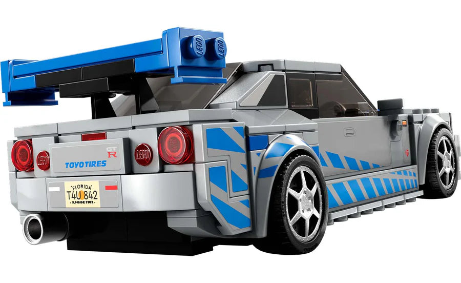 LEGO® Speed Champions 2 Fast 2 Furious Nissan Skyline GT-R (R34) Building Toy Cars (319 Pieces) 76917