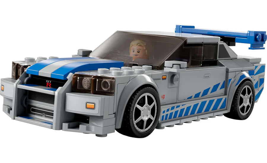 LEGO® Speed Champions 2 Fast 2 Furious Nissan Skyline GT-R (R34) Building Toy Cars (319 Pieces) 76917