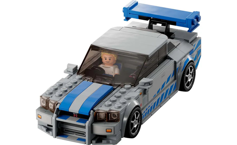 LEGO® Speed Champions 2 Fast 2 Furious Nissan Skyline GT-R (R34) Building Toy Cars (319 Pieces) 76917
