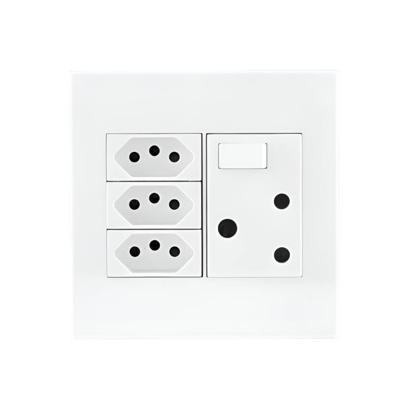 Legrand Plug Legrand Arteor 4x4 White Euro Single Switched Socket Outlet SSOl PN44WWH,