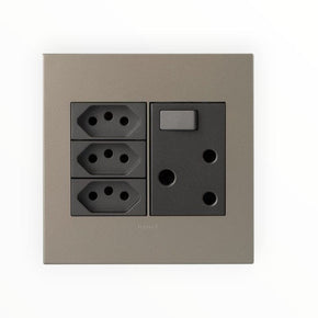 Legrand Plug Legrand Arteor Old New RSA Sockets Monobloc - 4 X 4 Champagne MAGNESIUM PMON44MCH
