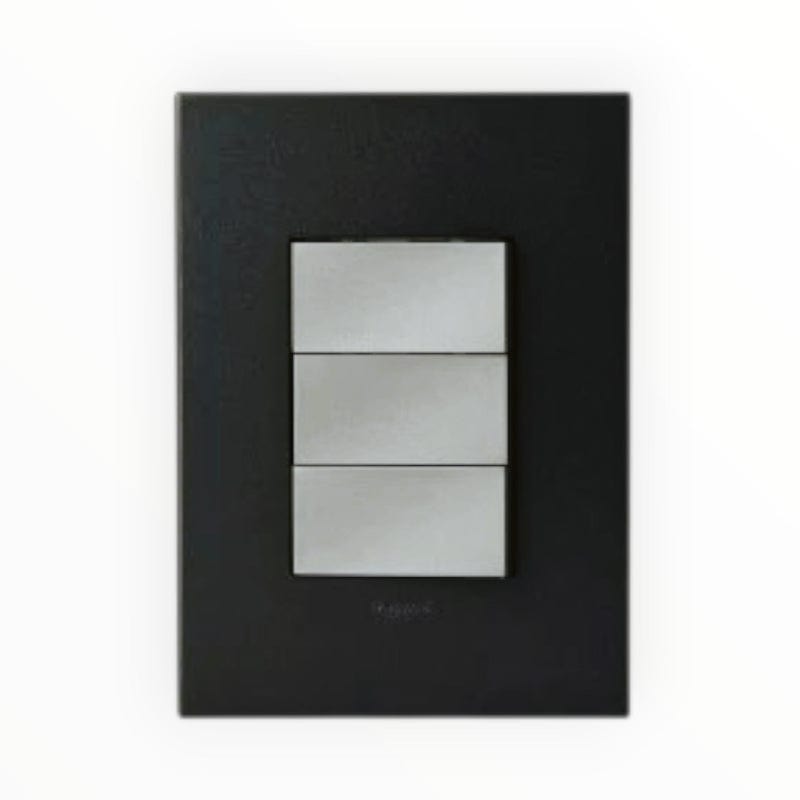 Legrand SWITCHES Legrand Arteor P324MGP 3-Lever 1-Way Switch 2x4 – Graphite