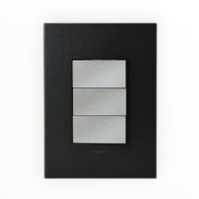 Legrand SWITCHES Legrand Arteor P324MGP 3-Lever 1-Way Switch 2x4 – Graphite