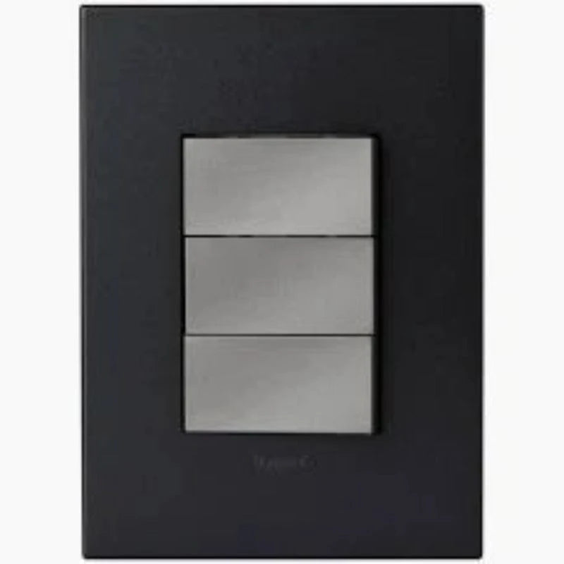 Legrand SWITCHES Legrand Arteor P324MGP 3-Lever 1-Way Switch 2x4 – Graphite