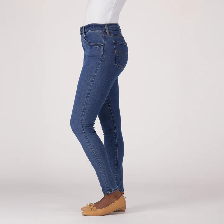 Levis Jeans Levi's Women's Curvy High-Rise Super Skinny Med Indigo Worn In 15742-0103