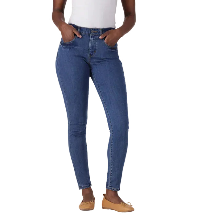 Levis Jeans Levi's Women's Curvy High-Rise Super Skinny Med Indigo Worn In 15742-0103