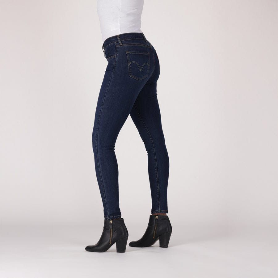 Levis Ladies Jeans Levi's Women's Curvy High Rise Super Skinny Dark Indingo Worn In A4123-0102