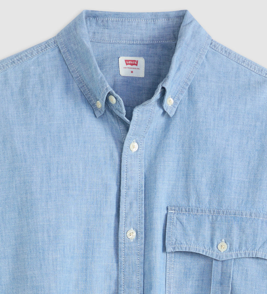 Levis Shirts Levi's Long Sleeve NDT Cropped Shirt Charlie Light Blue 004UR0000