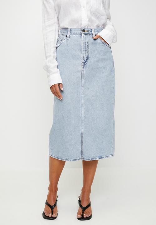 Levis Skirt Levi's HR Back Slit Skirt - Intense Subject