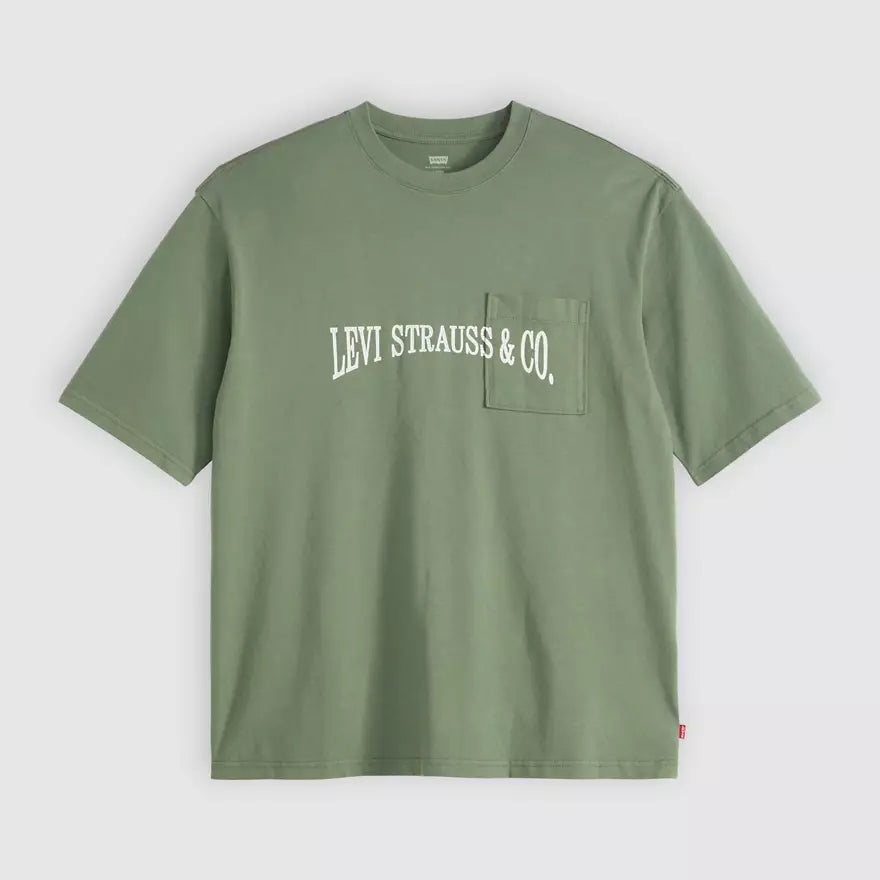 Levis T Shirt S Levi'S Men'S Half-Sleeve Graphic Pocket T-Shirt - Green