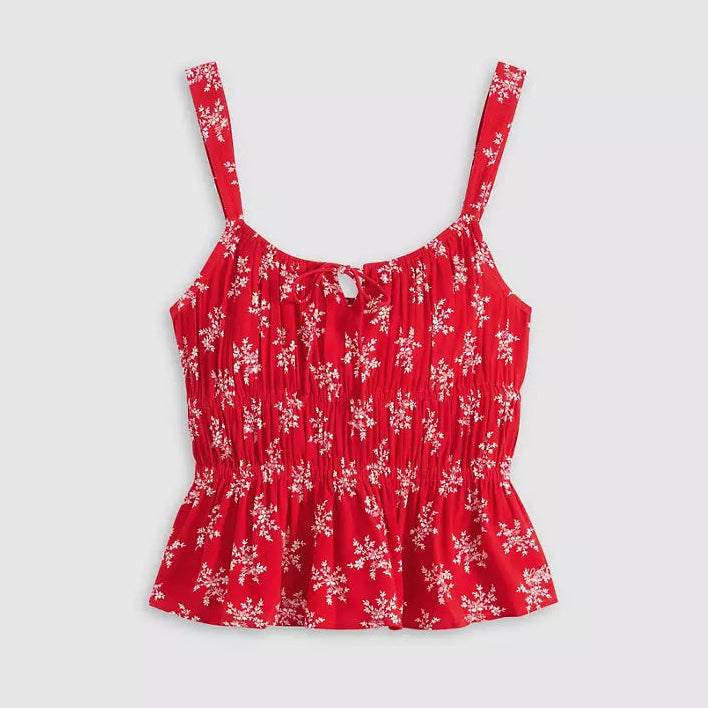 Levis T Shirt Xs Levis Women'S Ambrey Blouse Red 0030L0005