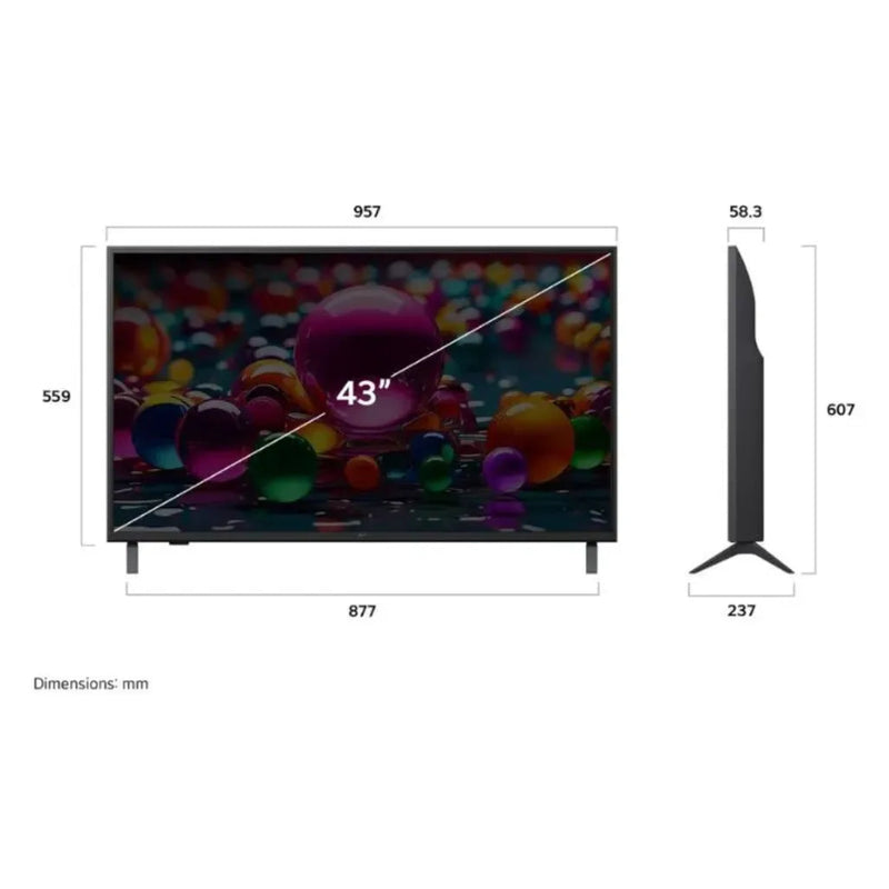 LG 43"Smart UHD TV 43UA85006LA