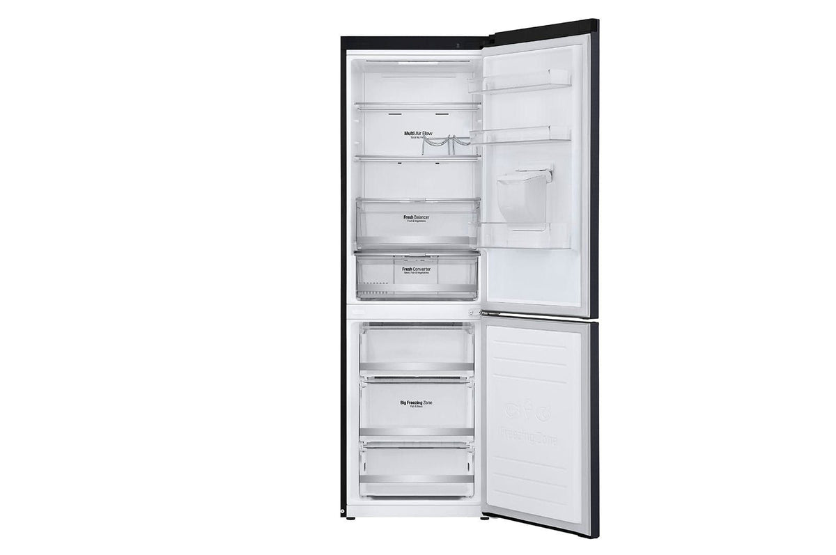 LG Fridge/Freezer LG 373L Matte Black Fridge Freezer GC-F459NQDM