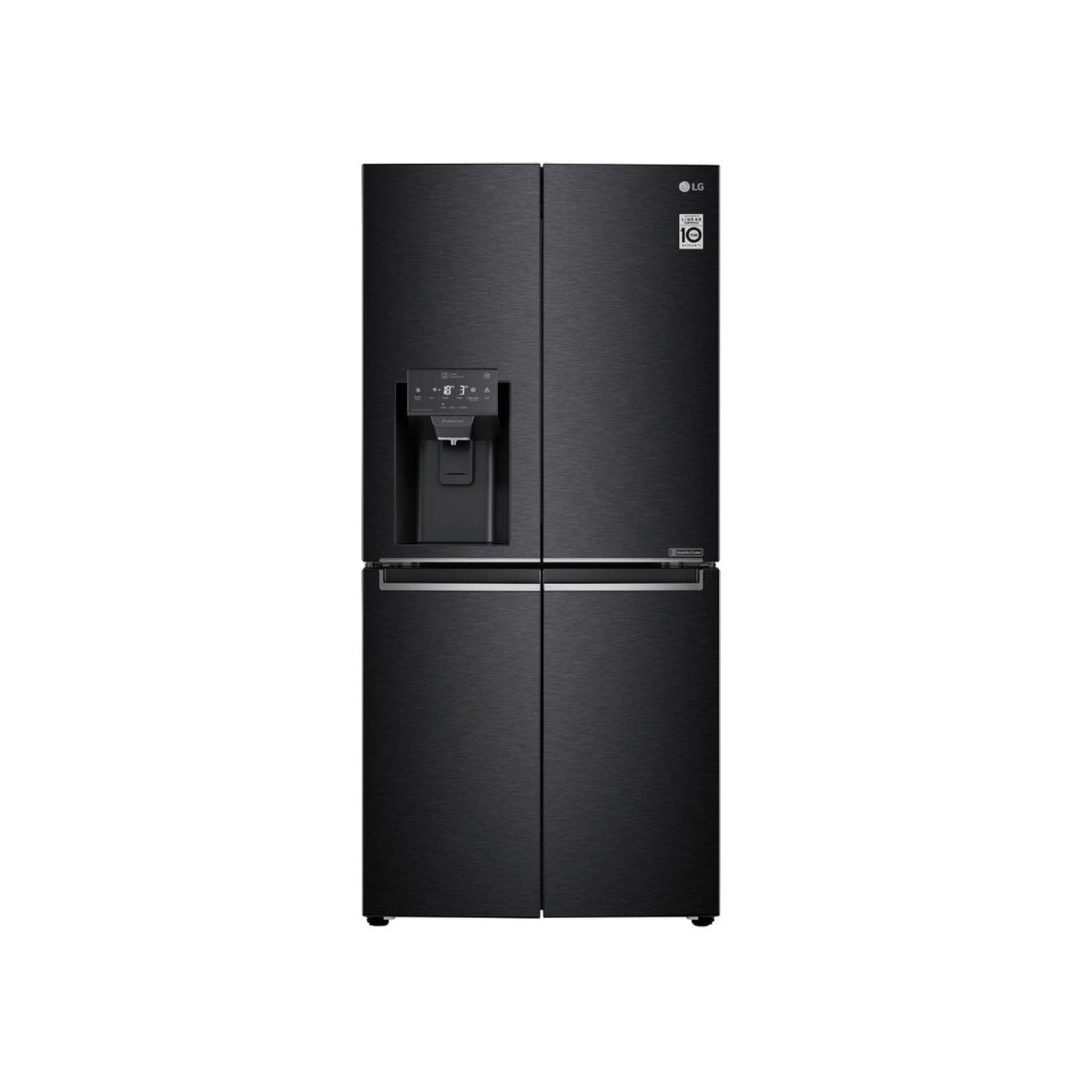 LG Fridge/Freezer LG 426L Black Finish Slim French Door Fridge GC-L22FTQUB (7910356484185)