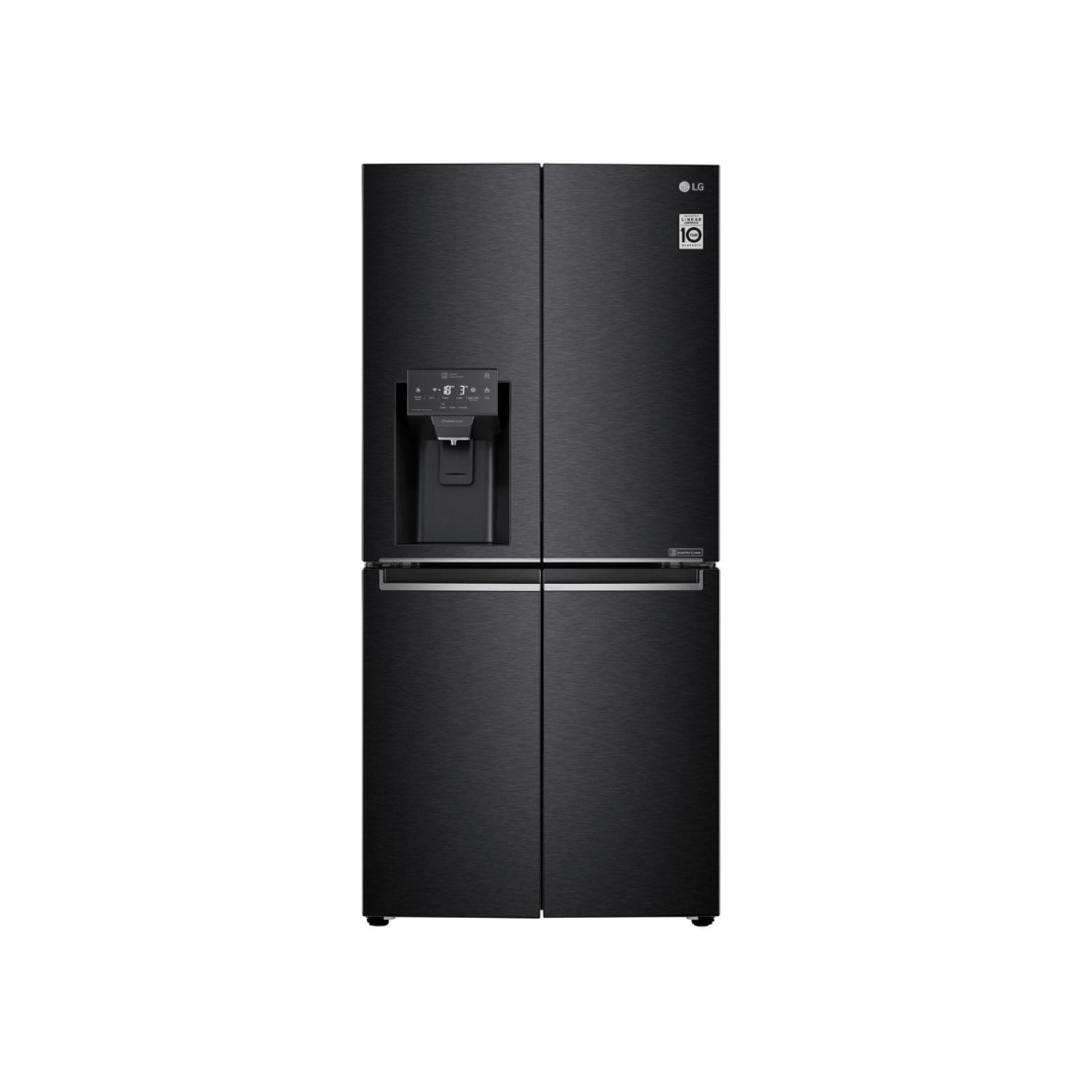 LG Fridge/Freezer LG 426L Black Finish Slim French Door Fridge GC-L22FTQUB (7910356484185)