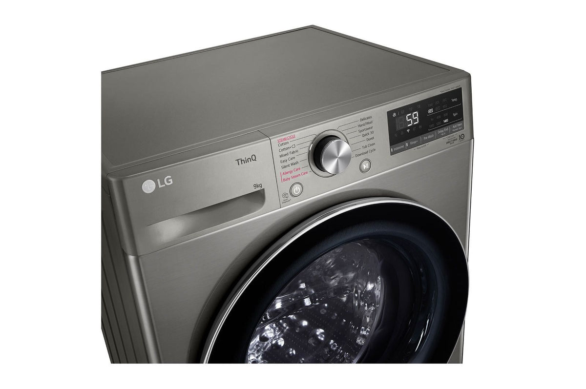 LG FRONTLOADER LG 9kg Vivace Platinum Silver AI Direct Drive Front Loader F2V5FYPYP.APTQESA