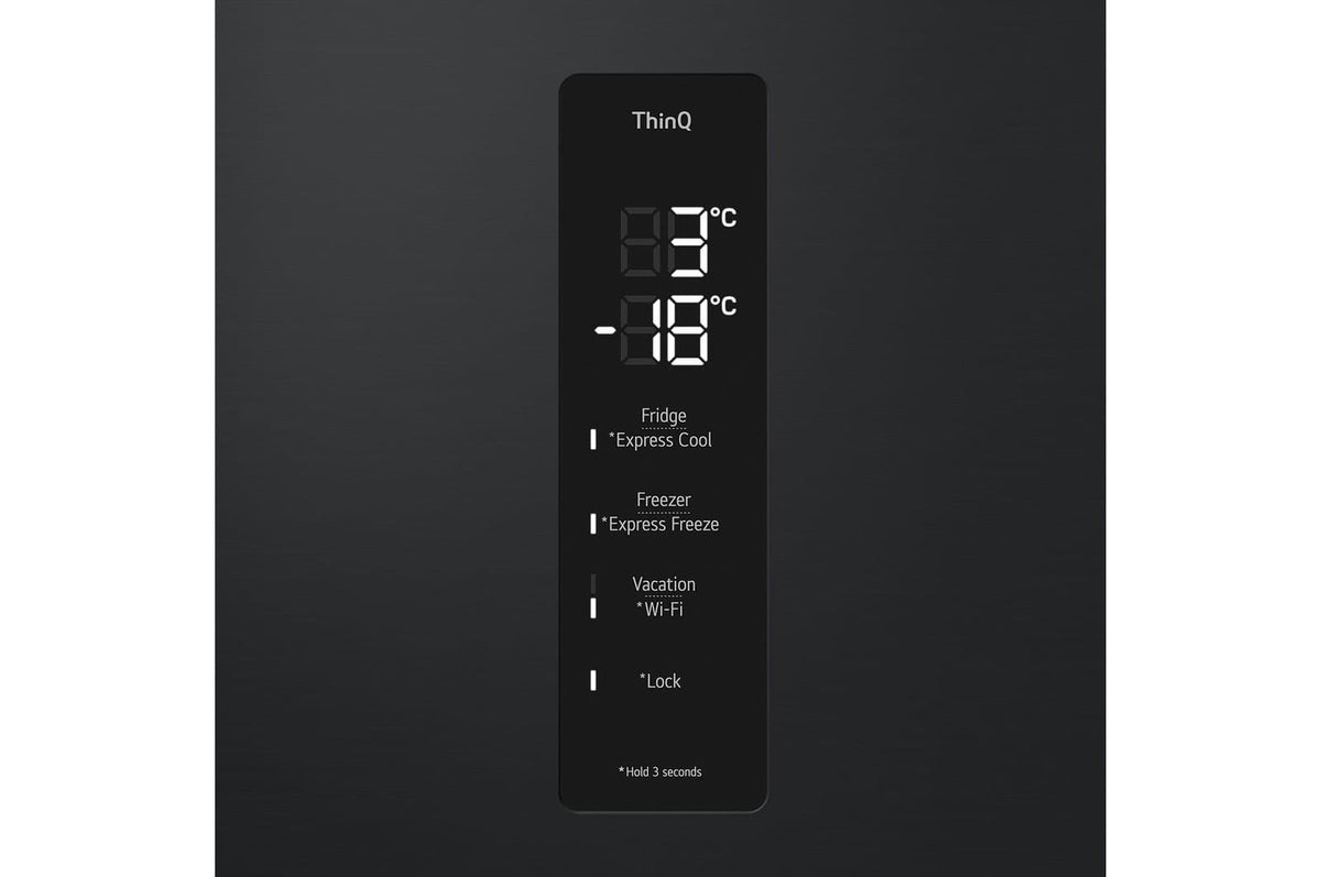 LG Refrigerators LG 343L Essence Matte Black Combi Fridge GC-F459FSUW.AEVQESA