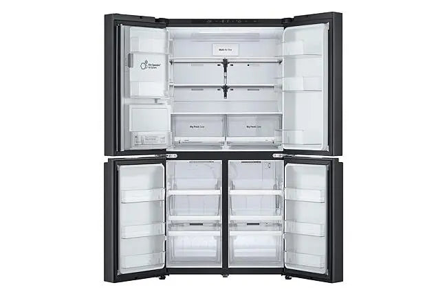 LG Refrigerators LG 561L Essence Black Steel Side-By-Side Fridge - GC-L24FFCFB.AEVQESA