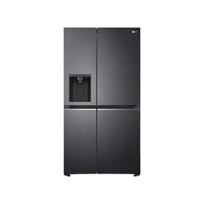 LG Refrigerators Lg 617L Matte Black Finish Side by Side Fridge with Uvnano (7487610388569)