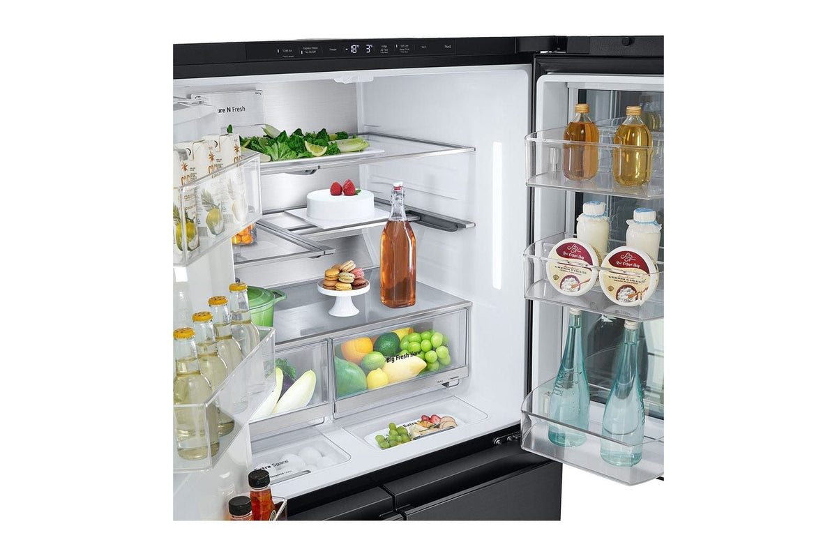 LG Refrigerators LG 733L Essence Black Steel Multidoor Fridge GC-X31FFCRL.AEVQESA