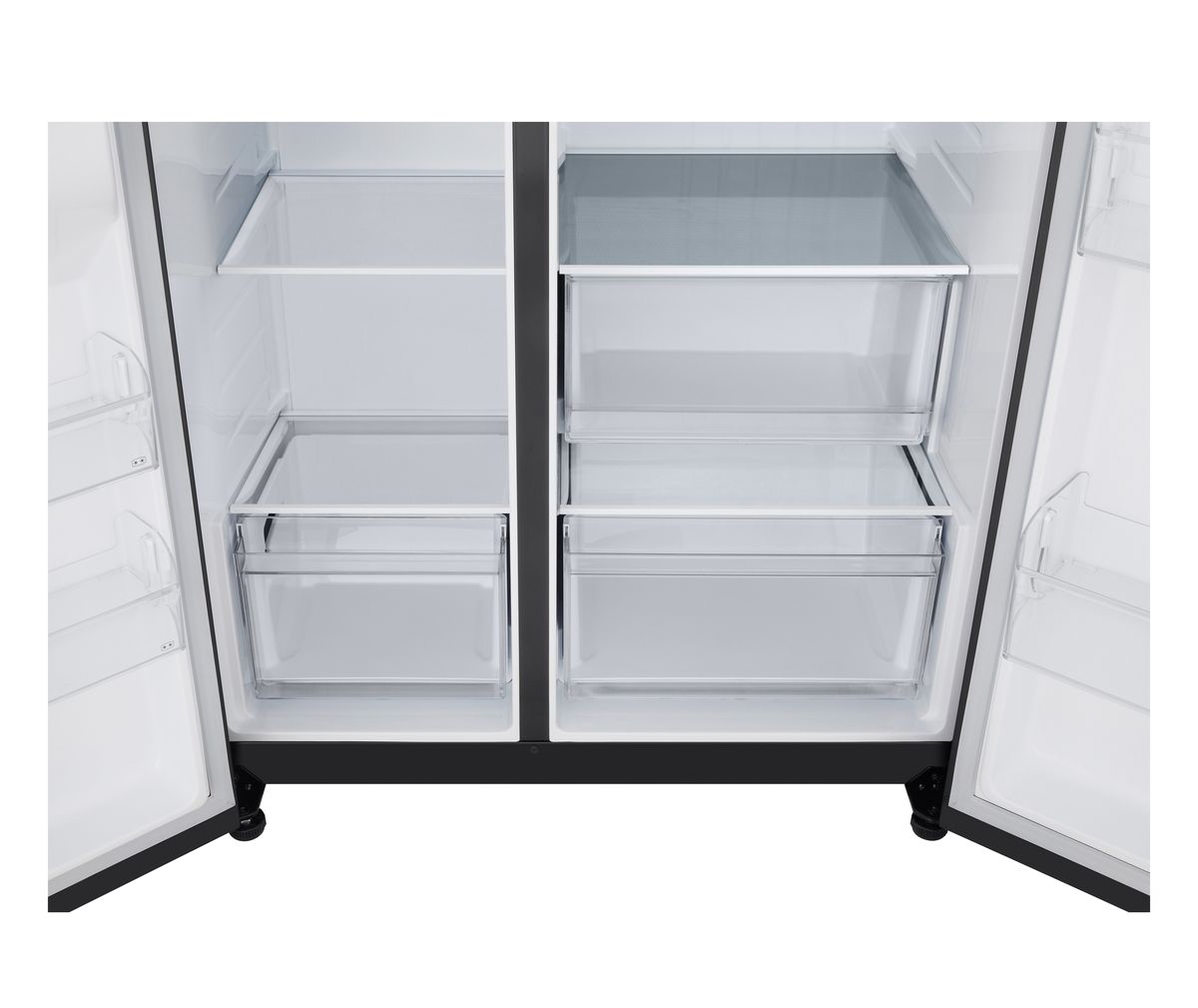 LG Refrigerators LG GC-B257KQJW.AEPQESA Black 658L Side-by-Side Fridge with Linear Cooling A+
