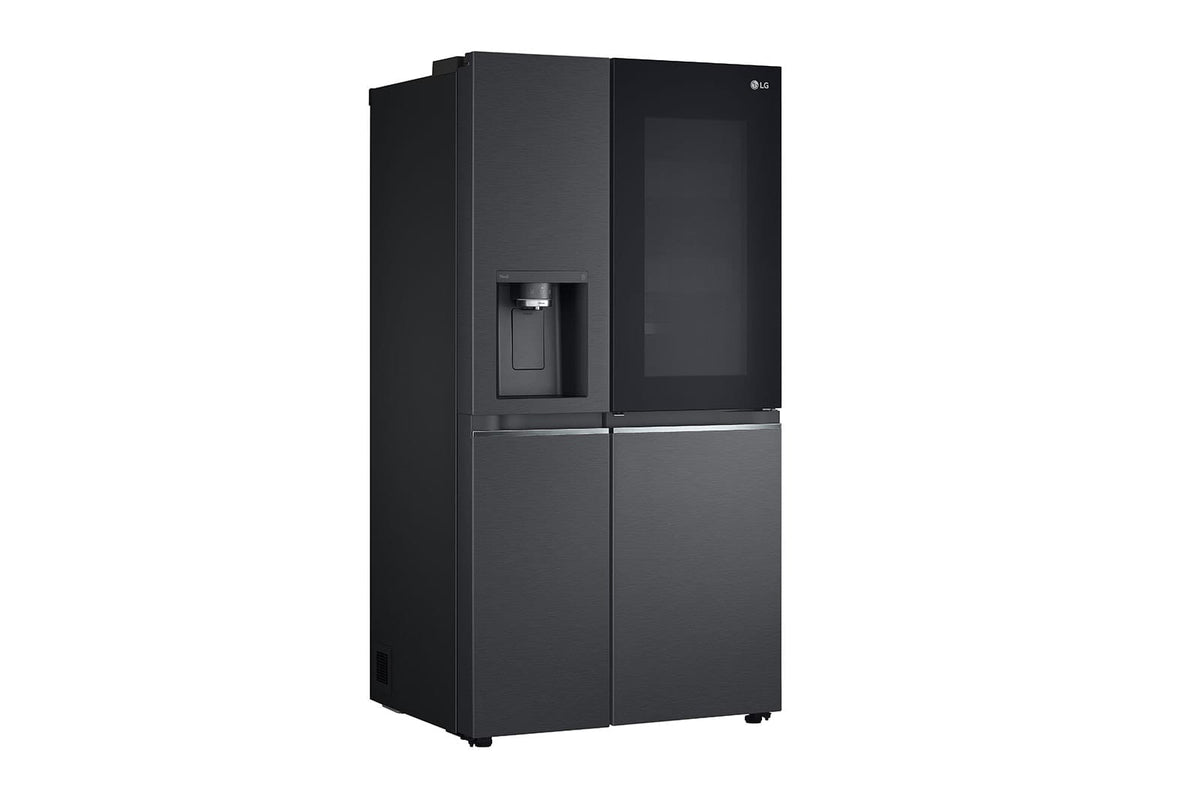 LG Side by side fridge LG 674 L Matte Black Steel Side By Side GC-X257CQFS