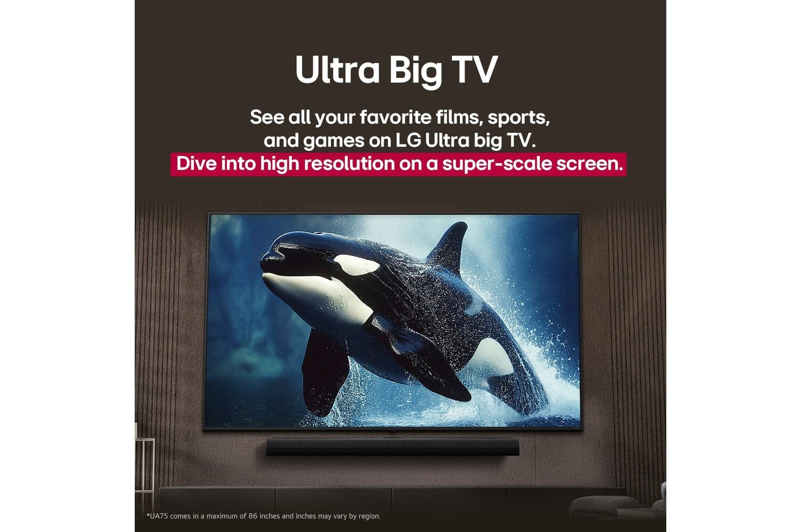 LG Smart TV LG 65" UHD 4K Smart TV 65UA8500LA.AFAB 2025