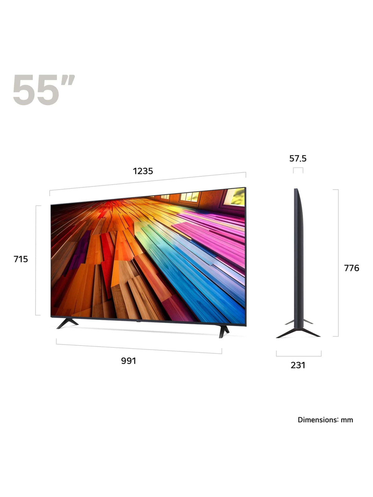 LG Smart UHD TV LG 55" UHD Smart 4K TV UT80006LA (7773928390745)