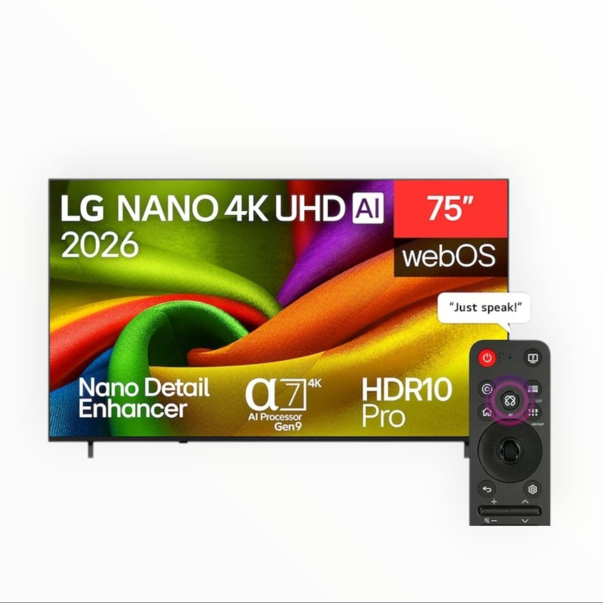 LG 75" 4K NANO UHD SMART 75NU850B6LA.AFBG TV