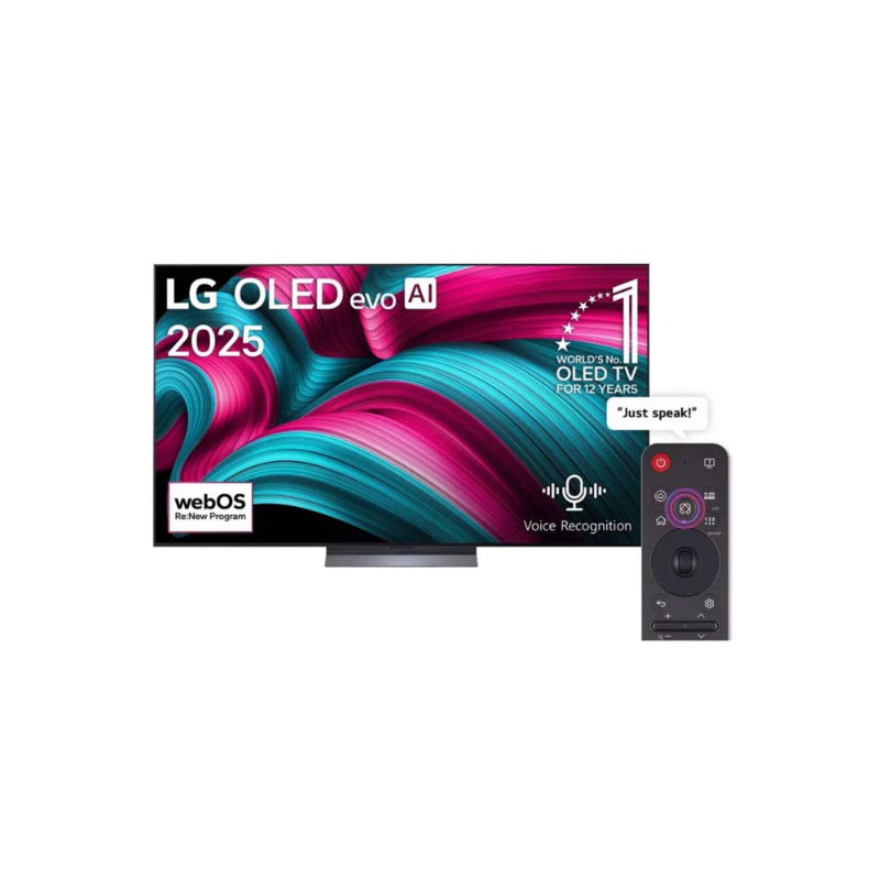 LG Televisions LG 55'' OLED evo AI C5 4K 144Hz Smart TV AI Magic remote webOS25 2025 - OLED55C56LA
