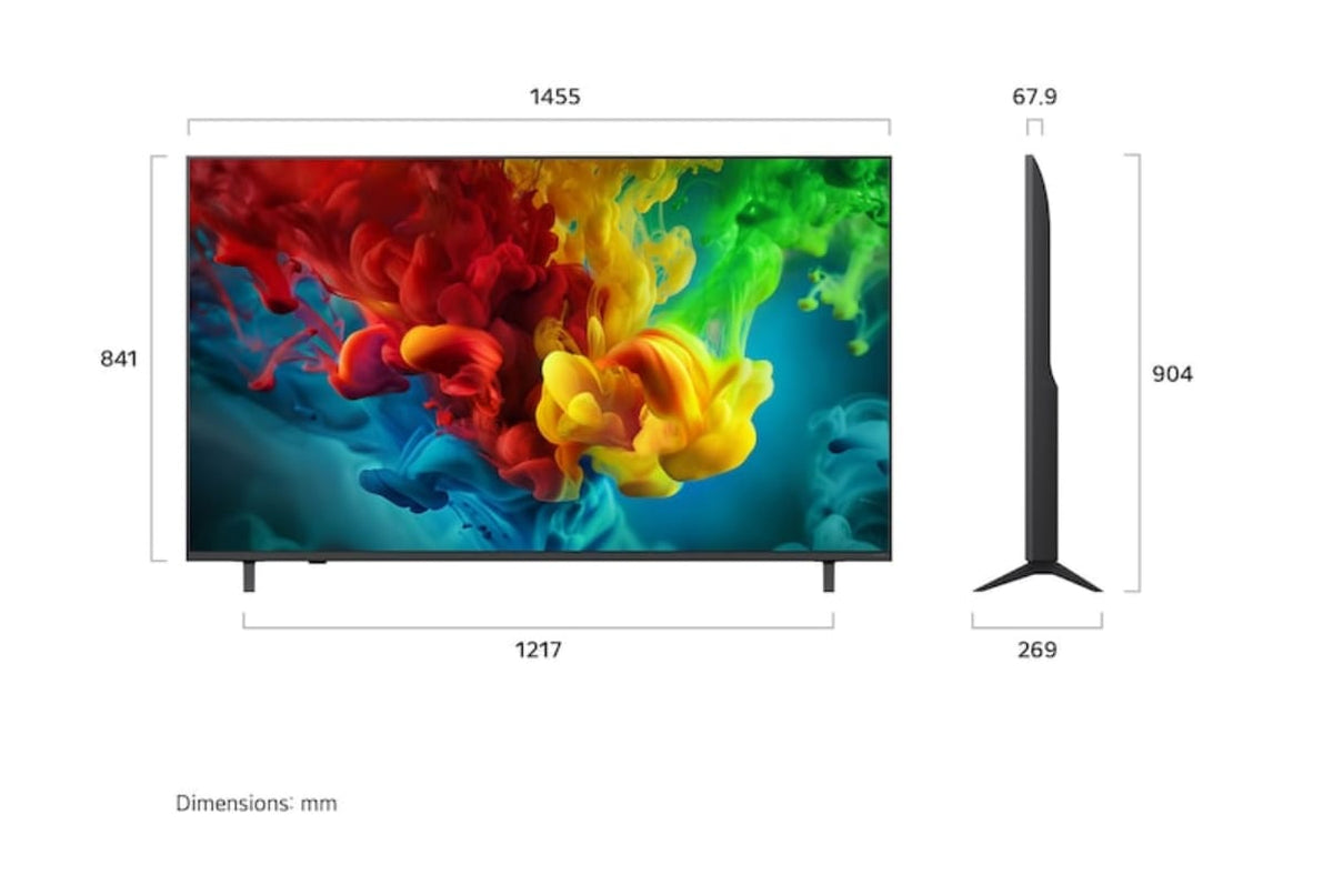 LG Televisions LG 65 inch LG QNED evo AI QNED84 Mini LED 4K Smart TV 2026 65QNED84B6T.AFBE