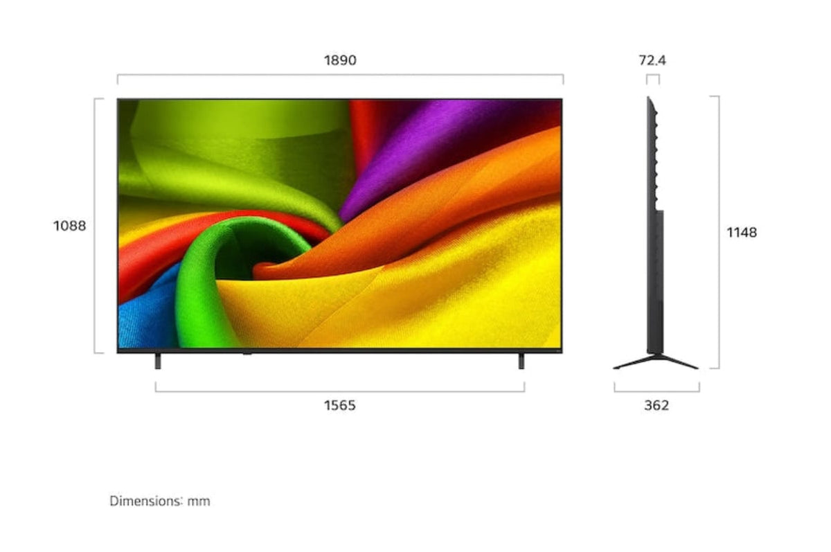 LG Televisions LG 85 Inch 85NU850B6LA.AFBG NANO 4K UHD Smart TV