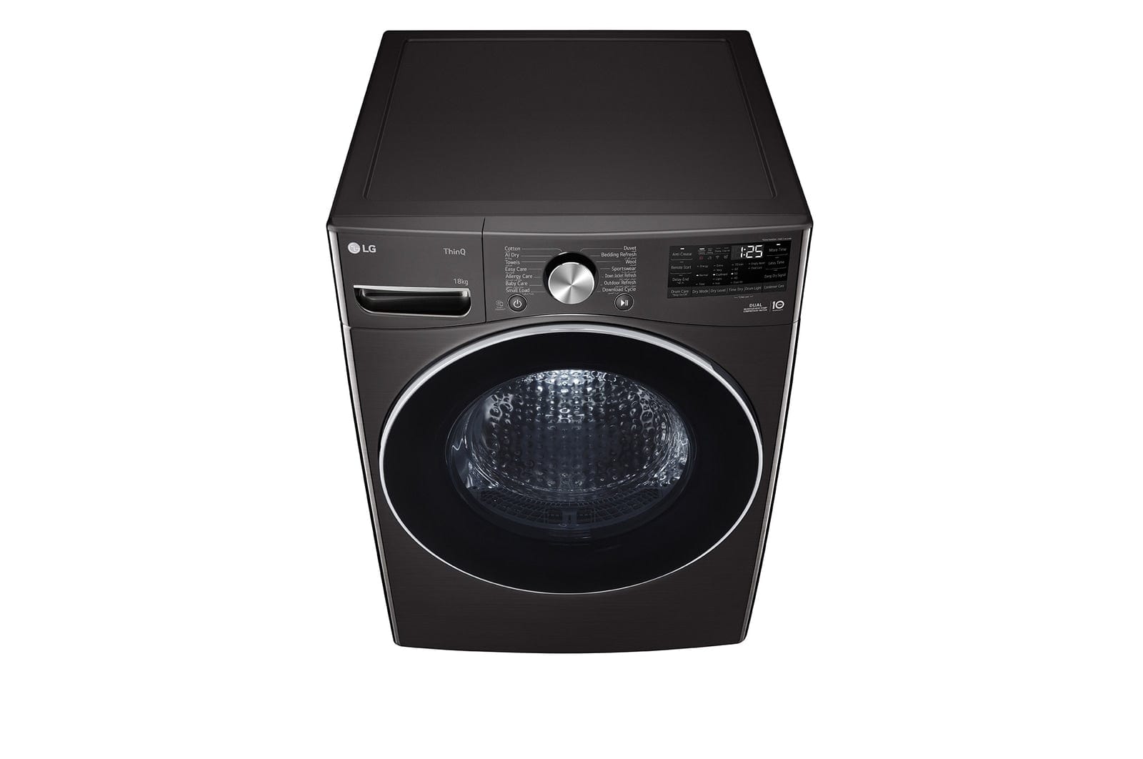 LG Tumble Dryer LG 18kg Black Dual Inverter Heat Pump Dryer RH18U8JVCW